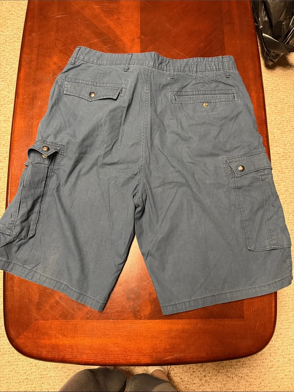 Men's Blue Cargo Shorts - Comfortable Everyday Style